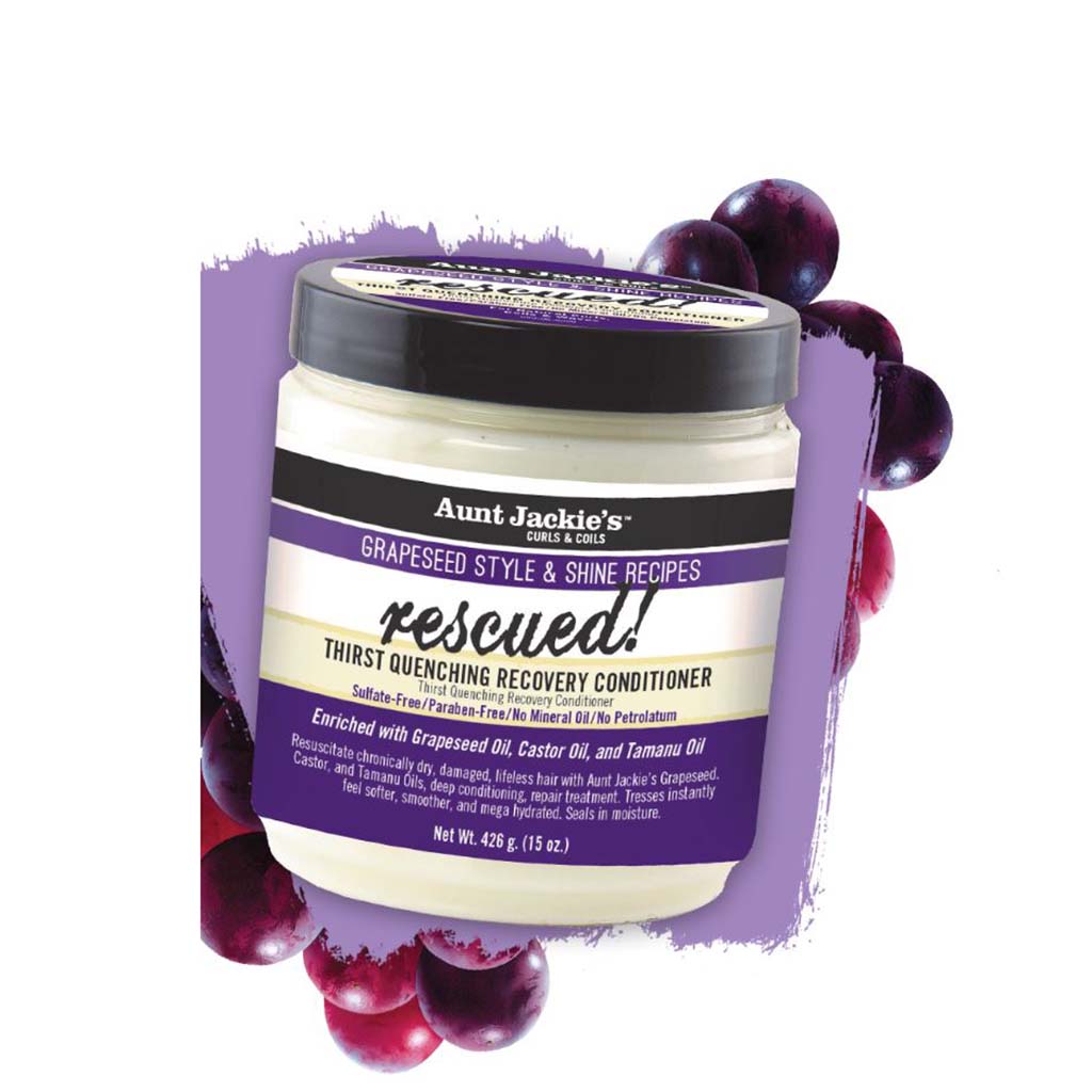 Aunt Jackie's Grapeseed Rescued Thirst Quenching Recovery Conditioner (15oz) | Miami Beauty Supply