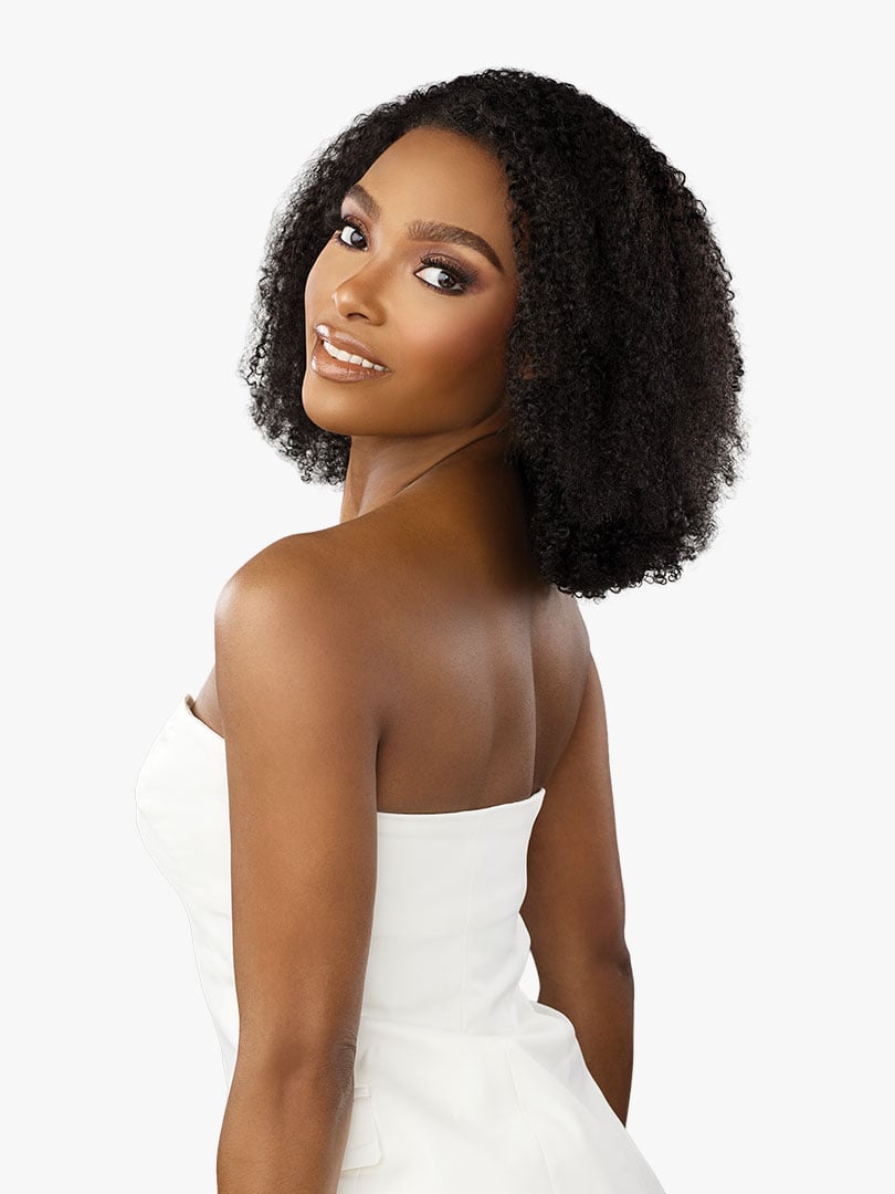 13A HALF WIG KINKY BURMESE CURL 14″