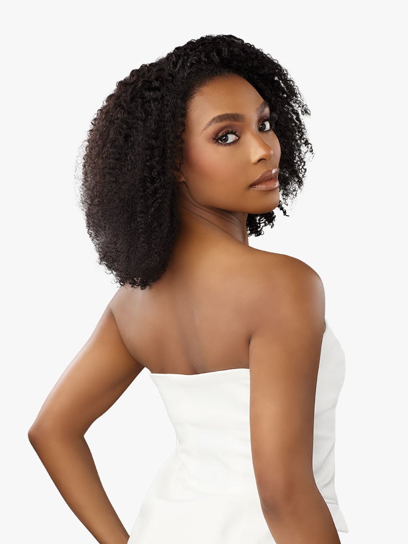 13A HALF WIG KINKY BURMESE CURL 14″