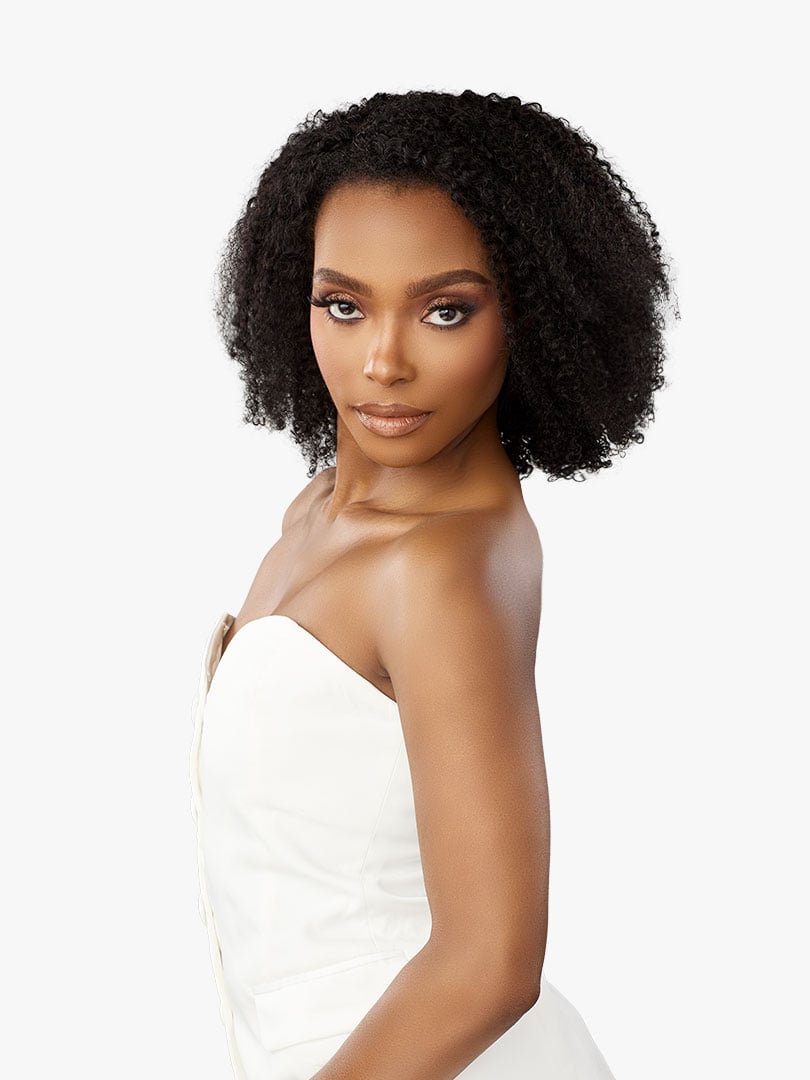 13A HALF WIG KINKY BURMESE CURL 14″
