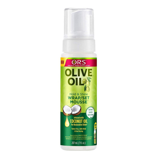 ORS Olive Oil Hold & Shine Wrap Set Mousse (7oz)  [12 PCS]