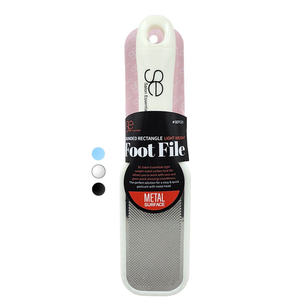Salon Essentials Rounded Rectangle Metal Foot File