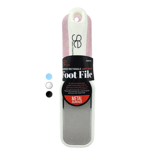 Salon Essentials Rounded Rectangle Metal Foot File