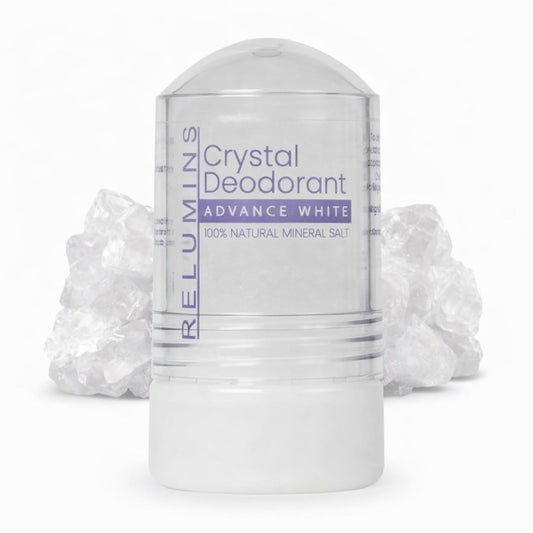 Relumins Crystal Deodorant, All-Natural Mineral Salt Roll-On, Non-Staining, Aluminum-Free, Natural Deodorant with 24-Hour Odor Protection