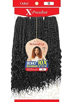 Outre X-Pression Twisted Up - Boho Box Braid 12" 13" 14" 10X