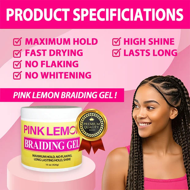 Bellatique Pink Lemon Braiding Gel (15 oz)