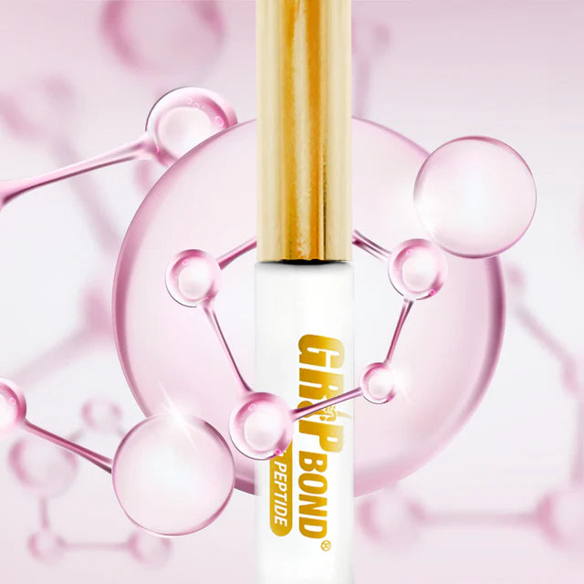 GRIP BOND LASH ADHESIVE with PEPTIDE - WHITE / BRUSH