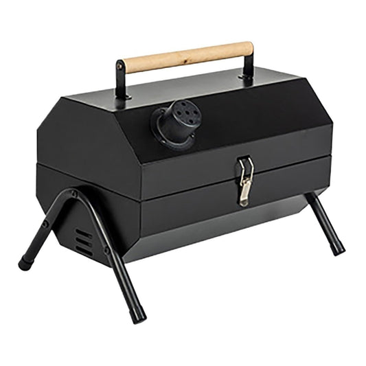 Saldnes Octagon Double Sided Portable Barbeque Grill-Black [Online Only]