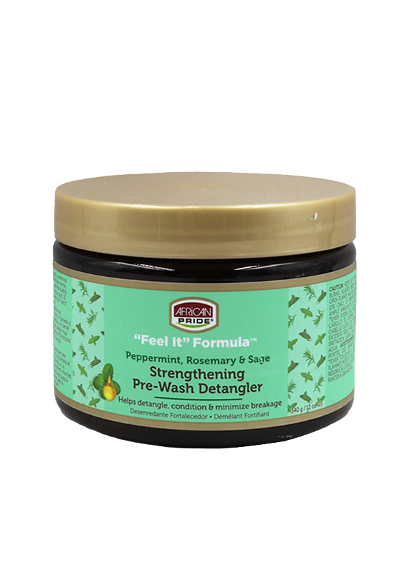 African Pride Peppermint, Rosemary & Sage Strengthening Pre-Wash Detangler (12 oz)