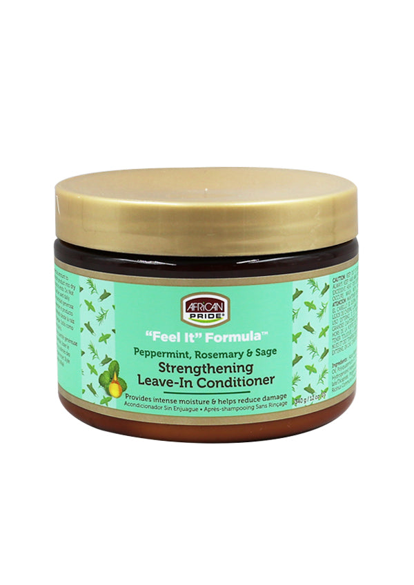African Pride Peppermint, Rosemary & Sage Strengthening Leave-in Conditioner (12 oz)