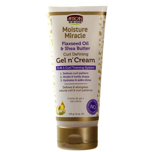 African Pride Moisture Miracle 3-IN-1 Gel n' Cream (6oz) | Miami Beauty Supply