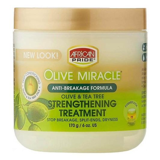 African Pride Olive Miracle Strengthening Treatment (6oz) | Miami Beauty Supply