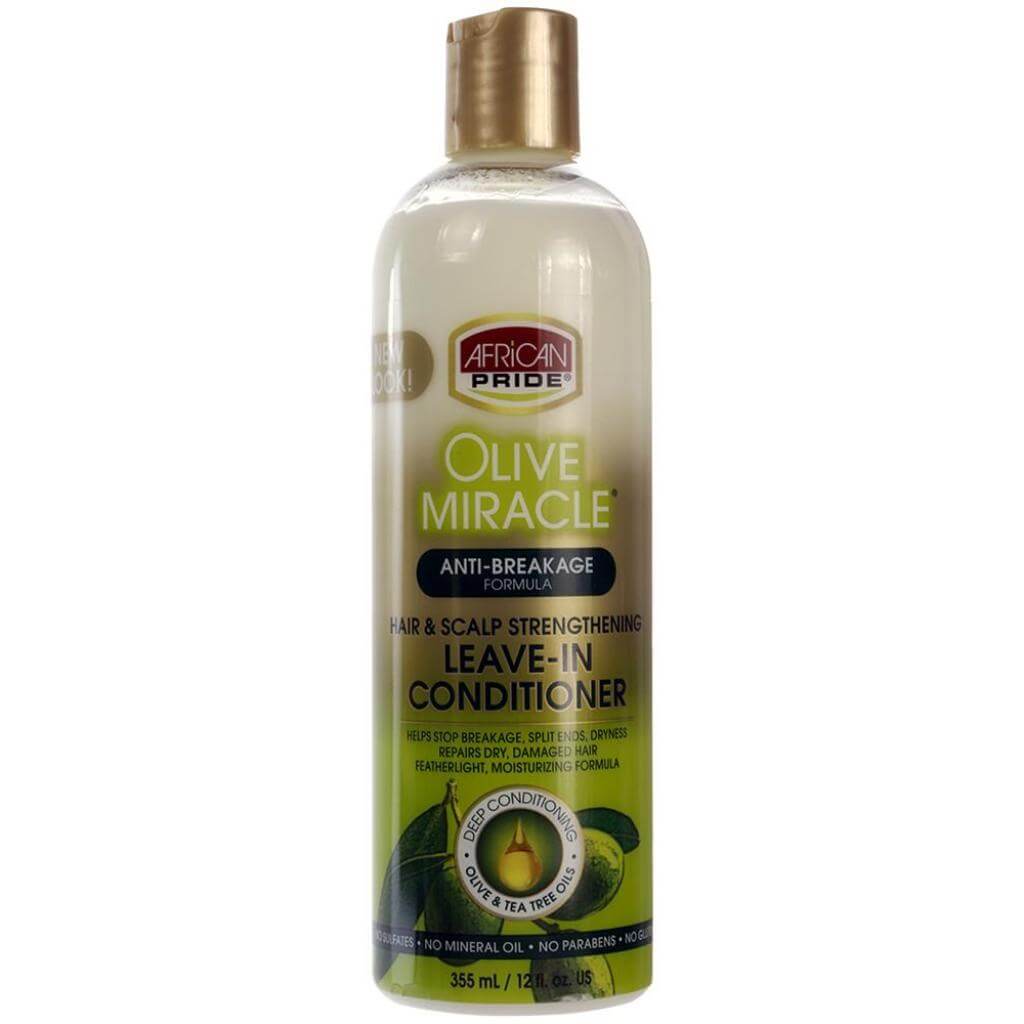 African Pride Olive Miracle Leave-In Conditioner (12oz) | Miami Beauty Supply