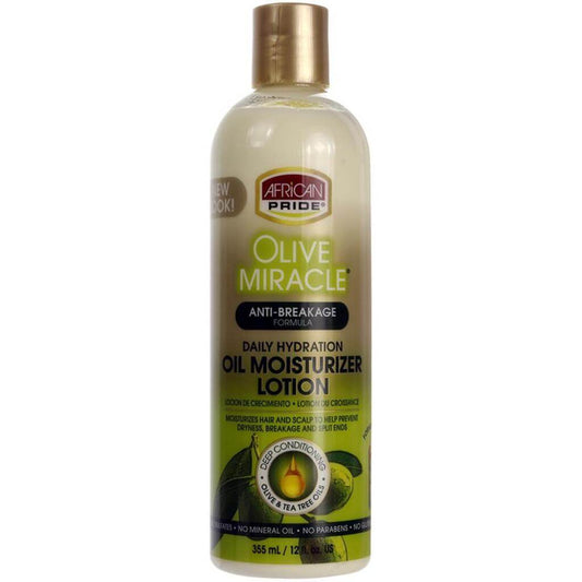 African Pride Olive Miracle Oil Moisturizer Lotion (12oz) | Miami Beauty Supply