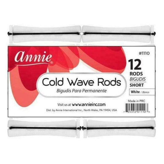 ANNIE Cold Wave Rods Short (3/5" Diameter) 12ct White