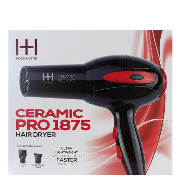 ANNIE HOT & HOTTER CERAMIC IONIC HAIR DRYER PRO 1875