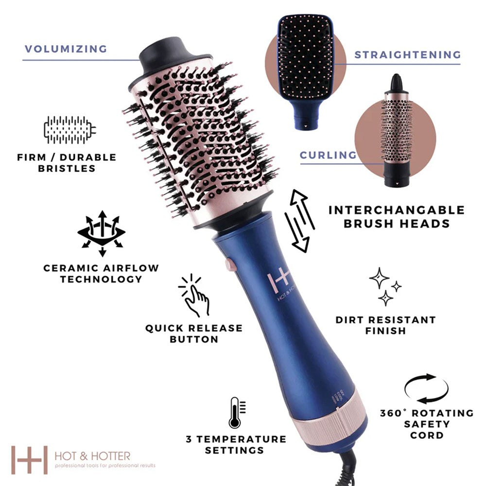 ANNIE HOT & HOTTER ONE STEP HAIR STYLER DRYER 4 IN 1