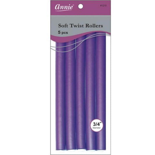 Annie - Soft Twist Rollers 3/4" Diameter (10" Long) | Miami Beauty Supply