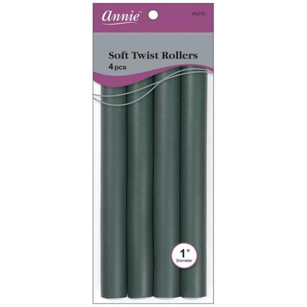 Annie - Soft Twist Rollers 1" Diameter (10" Long) | Miami Beauty Supply