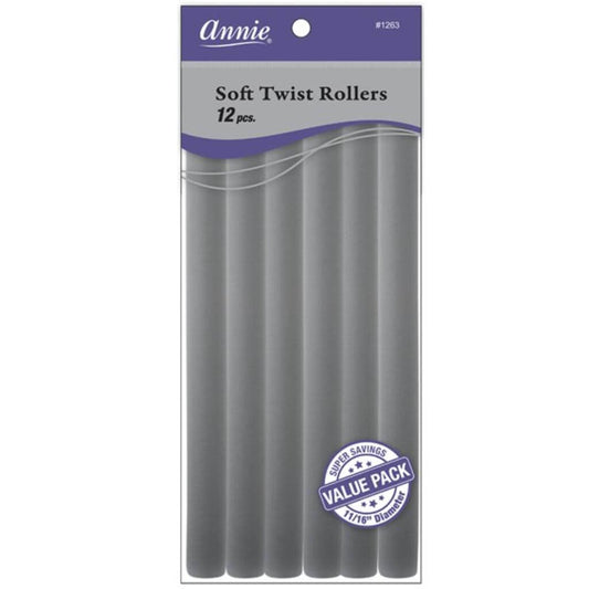 Annie - Soft Twist Rollers Value Pack 11/16" Diameter (10" Long) | Miami Beauty Supply