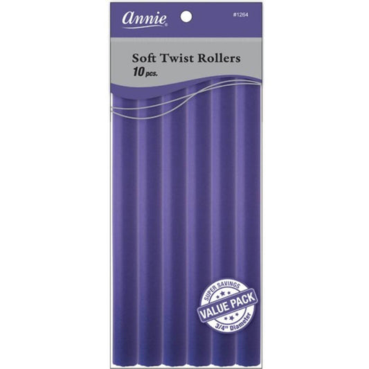 Annie - Soft Twist Rollers Value Pack 3/4" Diameter (10" Long) | Miami Beauty Supply