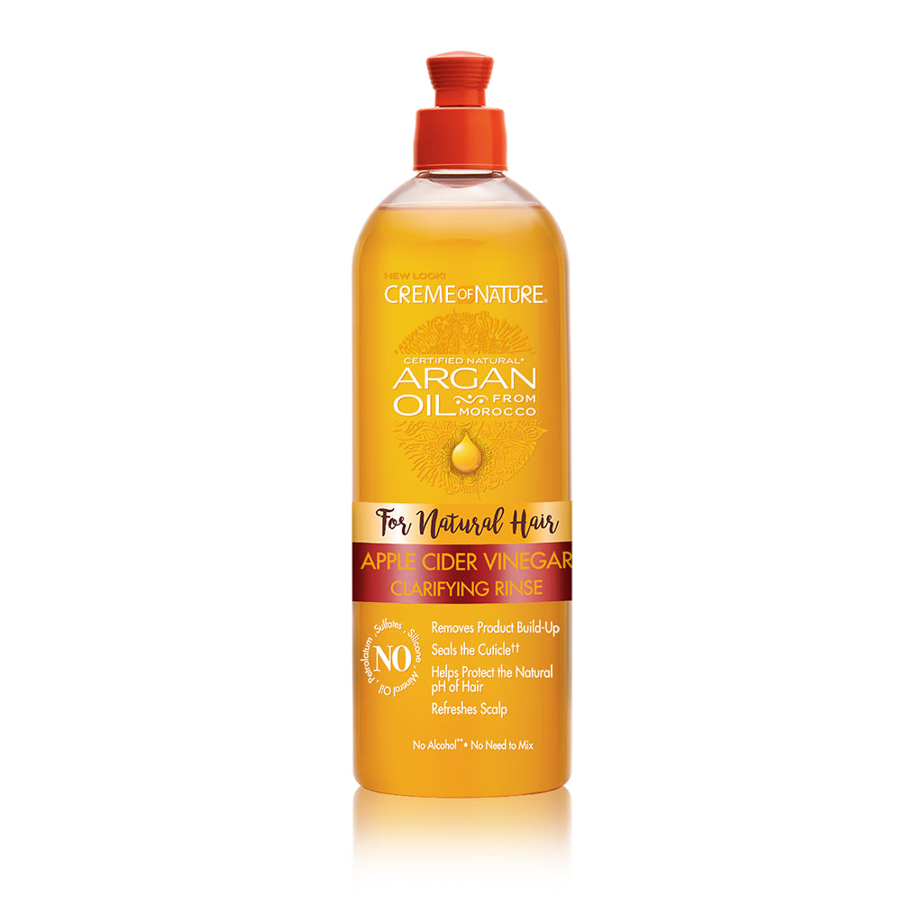 Creme Of Nature Argan Oil Apple Cider Vinegar Clarifying Rinse (15.5oz) | Miami Beauty Supply