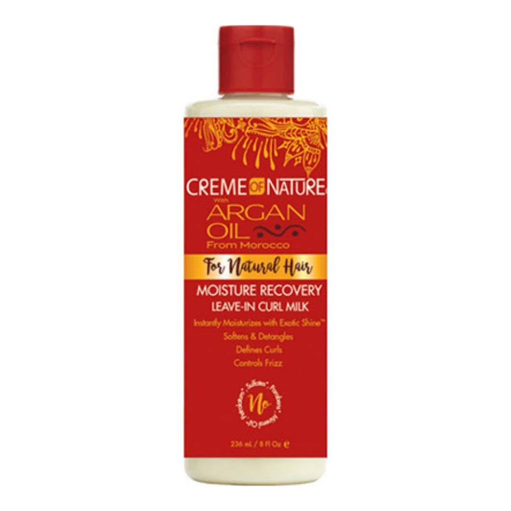 Creme Of Nature Argan Oil Moisture Recovery Leave In Curl Milk (8oz) | Miami Beauty Supply