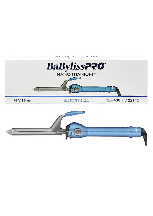 BaByliss Pro Nano Spring Curling Iron 3/4"(19mm [Online Only