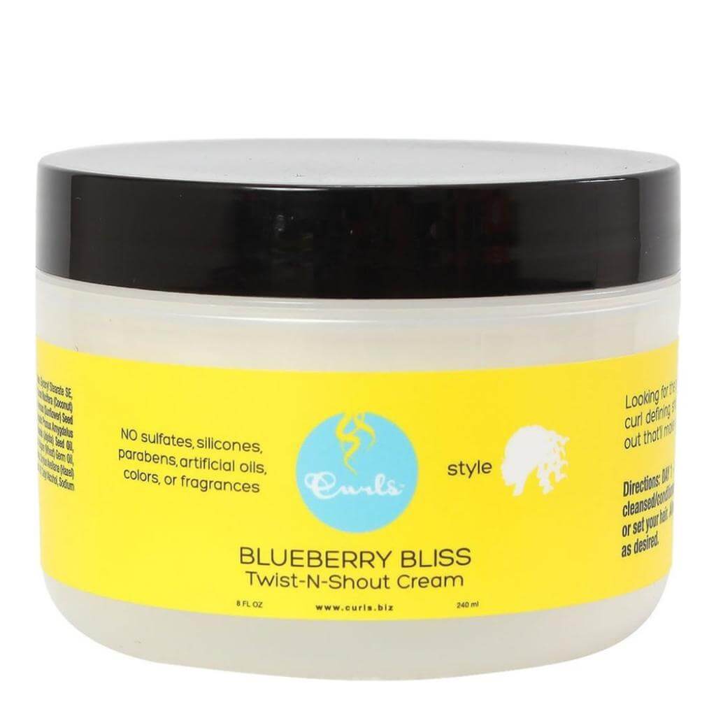 Curls Blueberry Bliss Twist N Shout Curl Cream (8oz) | Miami Beauty Supply