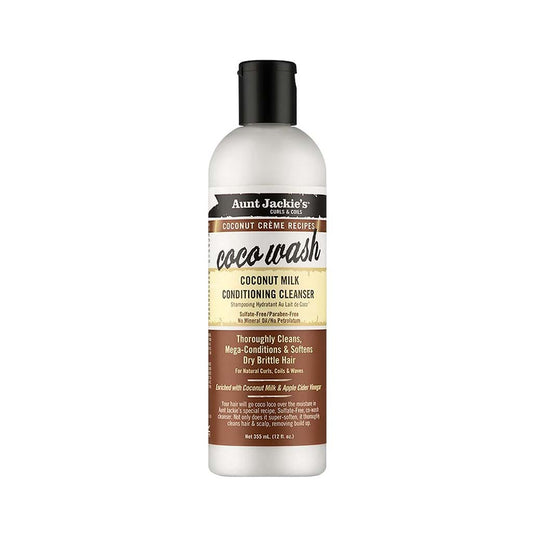 Aunt Jackie's Coco Wash Coconut Milk Conditioning Cleanser (12oz) | Miami Beauty Supply