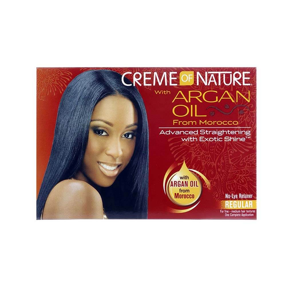 Creme Of Nature Argan Oil Relaxer Kit - Regular | Miami Beauty Supply