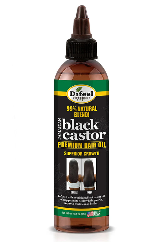 Difeel 99% Natural Blend Black Castor Hair Oil (8oz)