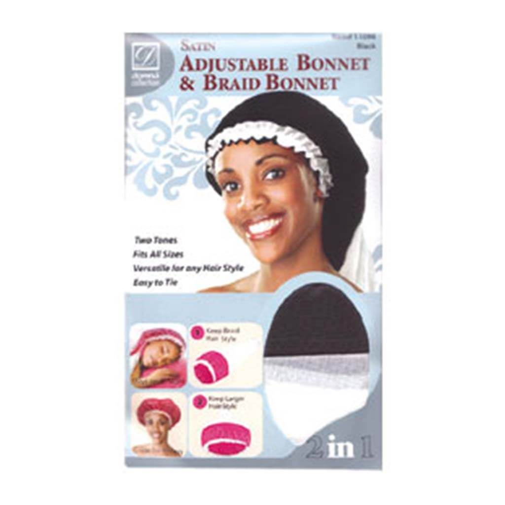 Donna - Satin Adjustable Bonnet & Braid Bonnet | Miami Beauty Supply