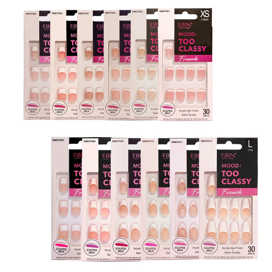 EBIN Mood Too Classy French Nail Tips