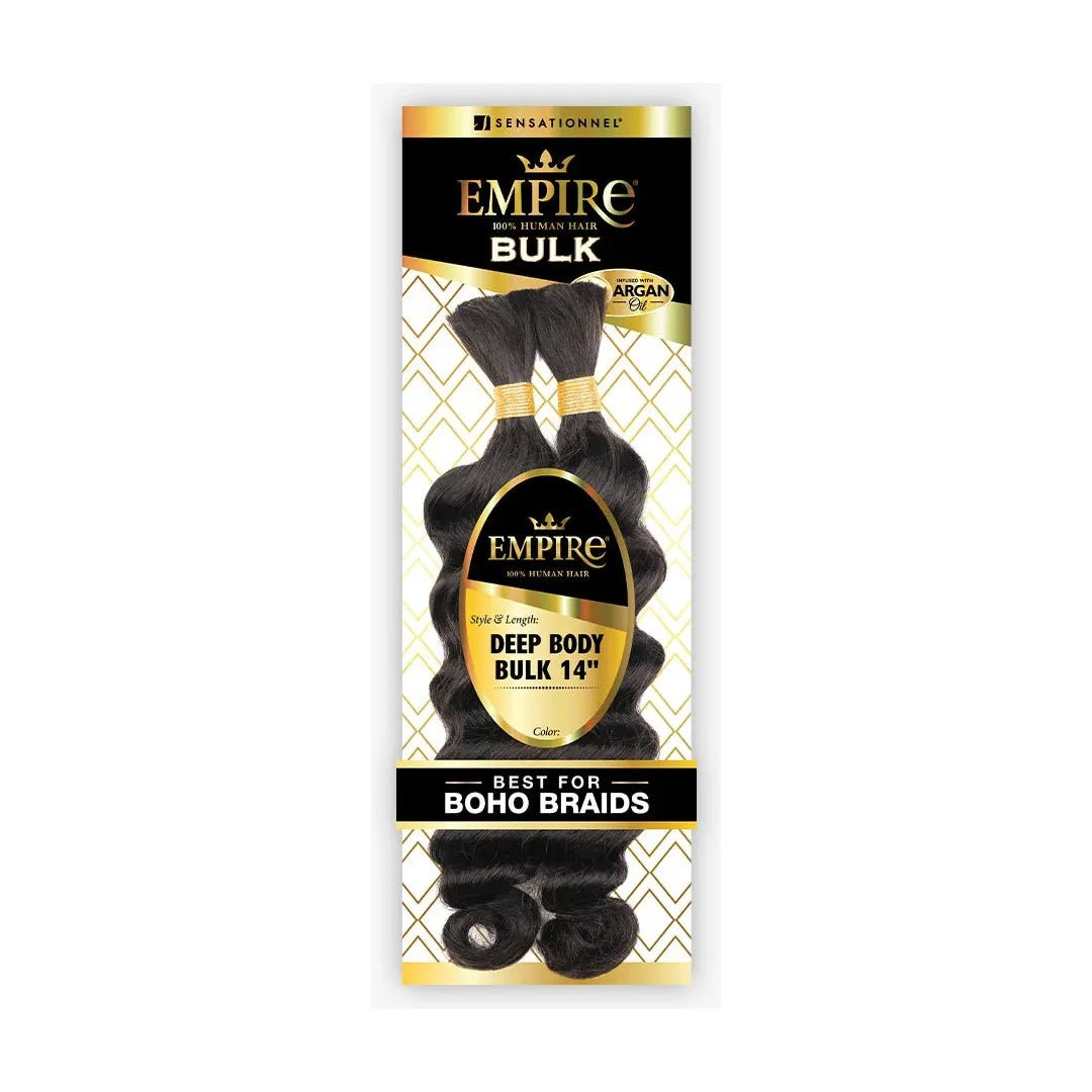 Sensationnel Human Hair Braids Empire Deep Bulk 14"