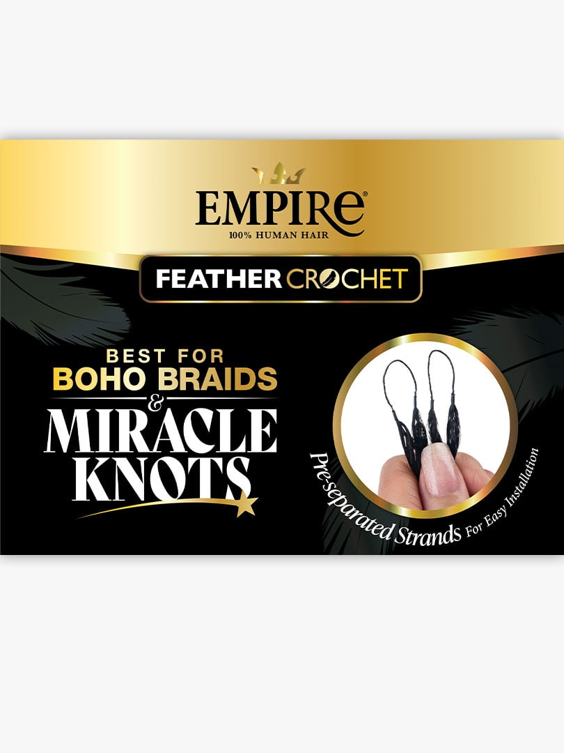 EMPIRE FEATHER CROCHET_DEEP  12 "