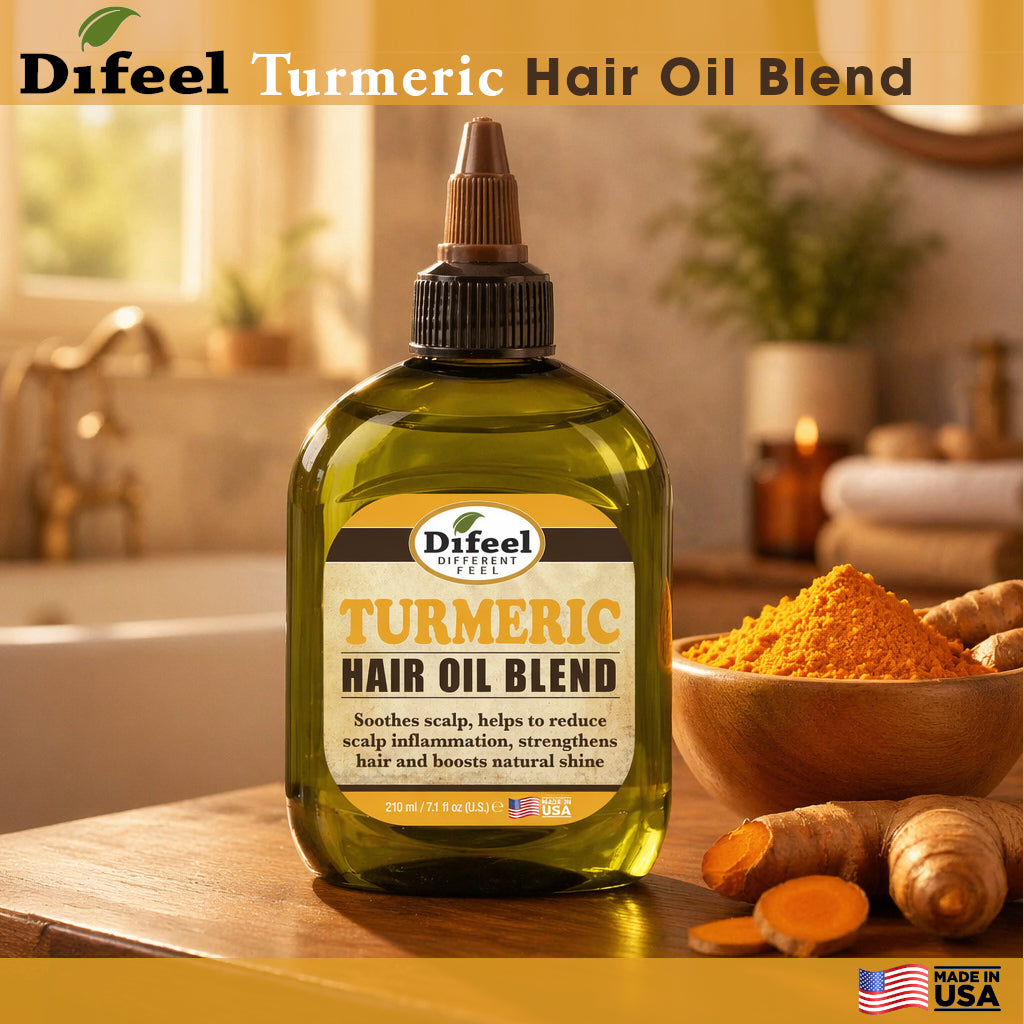 Difeel Hair Oil Blend Turmeric (7 oz)