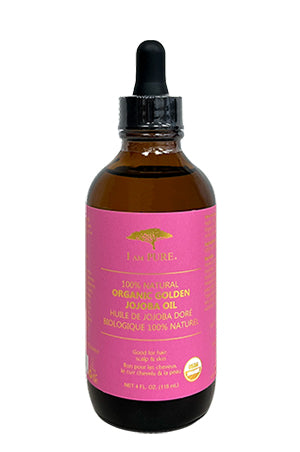 I Am Pure 100% Natural Organic Golden Jojoba Oil [4 oz ]