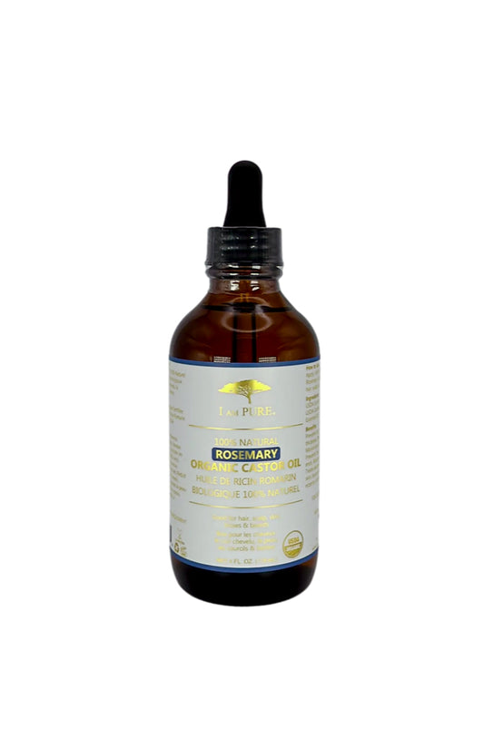 I Am Pure 100% Natural Rosemary Organic Castor Oil (4 oz)