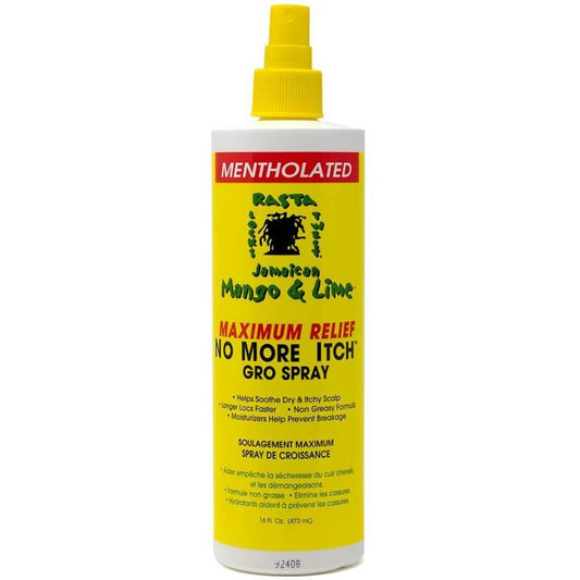 Jamaican Mango & Lime Mentholated No More Itch Gro Spray (16oz) | Miami Beauty Supply