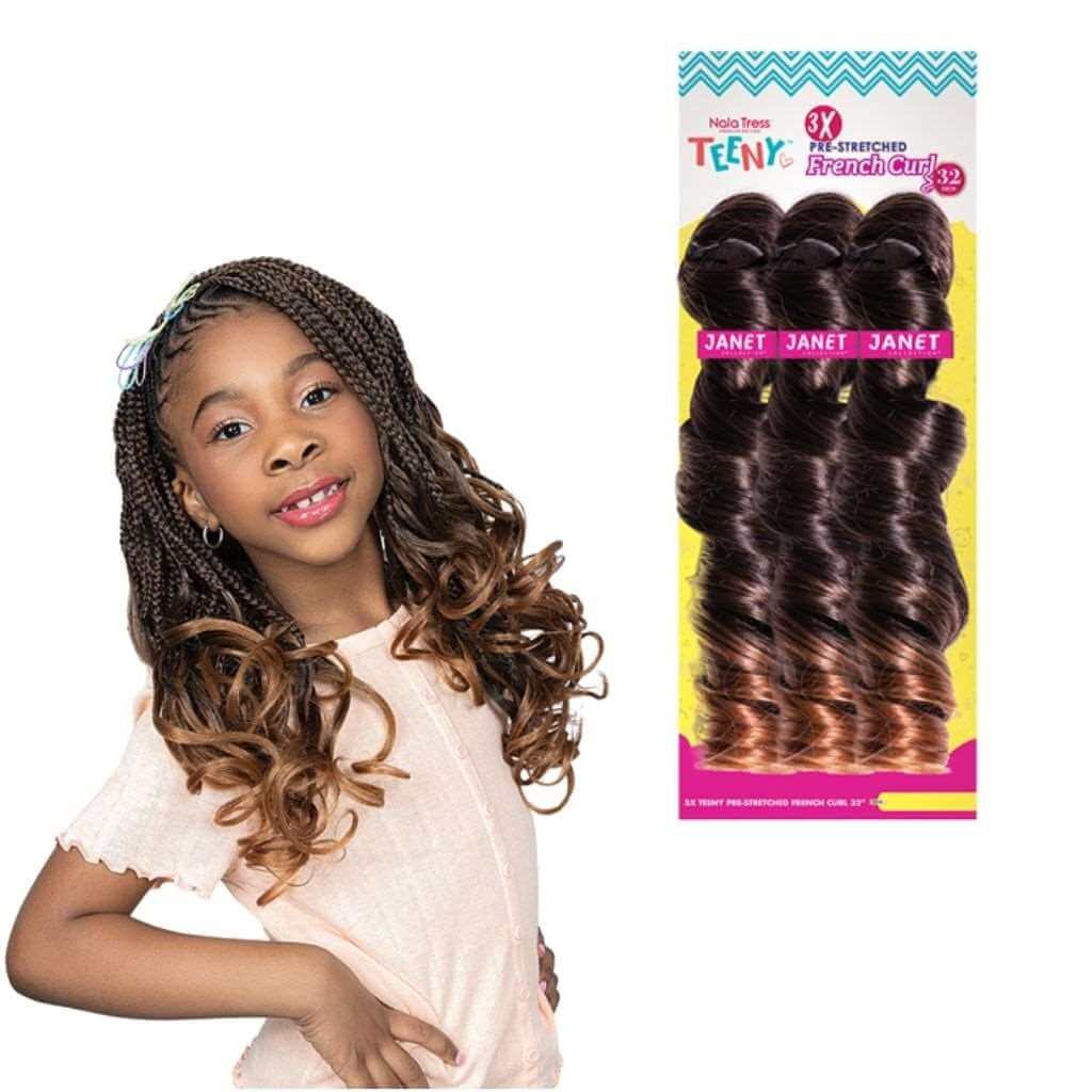 Janet Teeny Pre-Stretched French Curl 32″ - 3X | Miami Beauty Supply