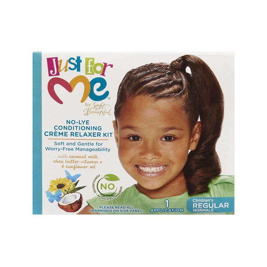 Just For Me No-Lye Conditioning Creme Relaxer Kit - Regular | Miami Beauty Supply