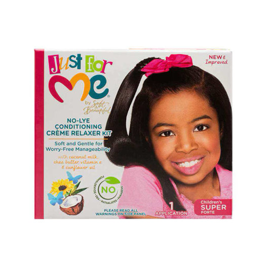 Just For Me No-Lye Conditioning Creme Relaxer Kit - Super | Miami Beauty Supply