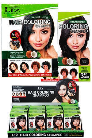 LIZ Hair Coloring Shampoo #Black