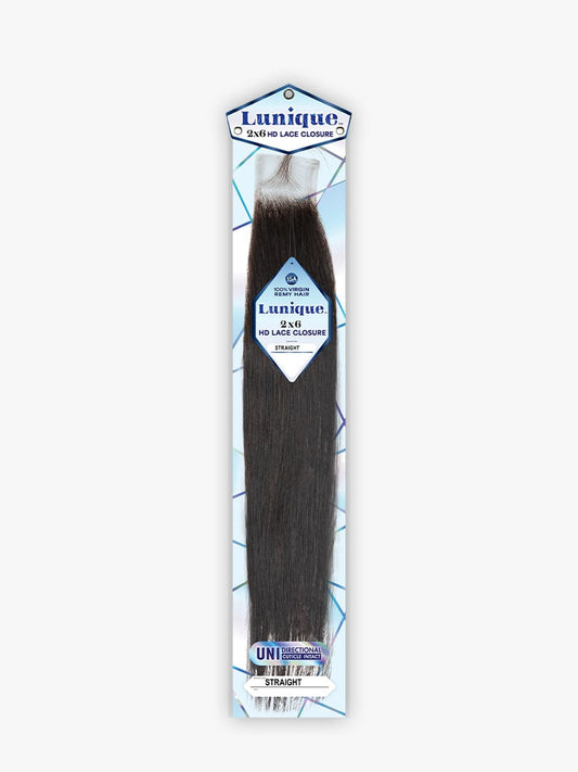 LUNIQUE 2X6 HD LACE CLOSURE STRAIGHT