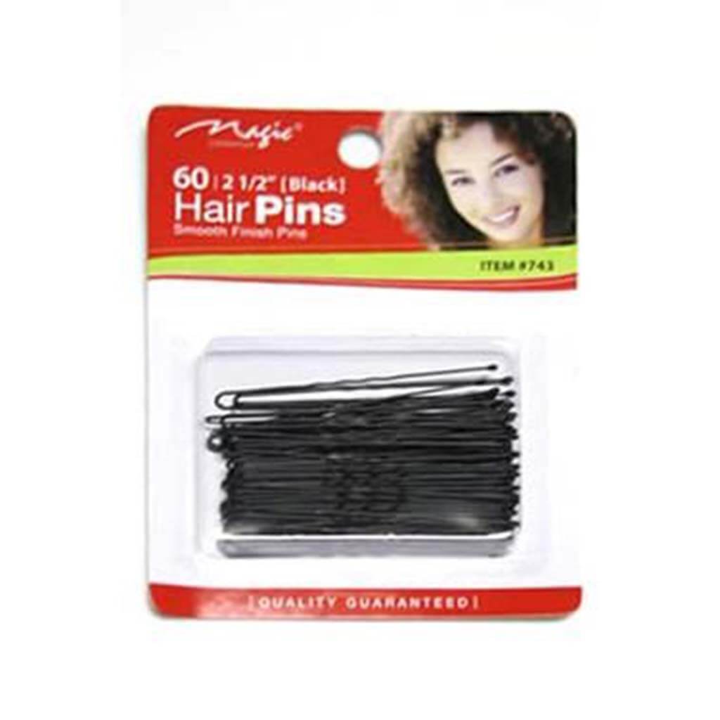 MAGICCOLLECTION2.5InchHairPinsBlack.jpg | Miami Beauty Supply