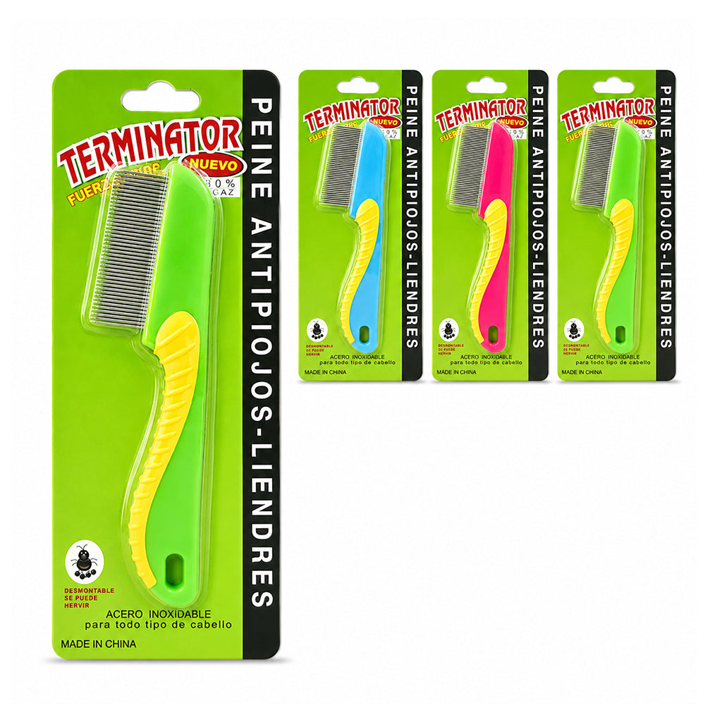 Magic Gold Terminator Lice Comb with Handle