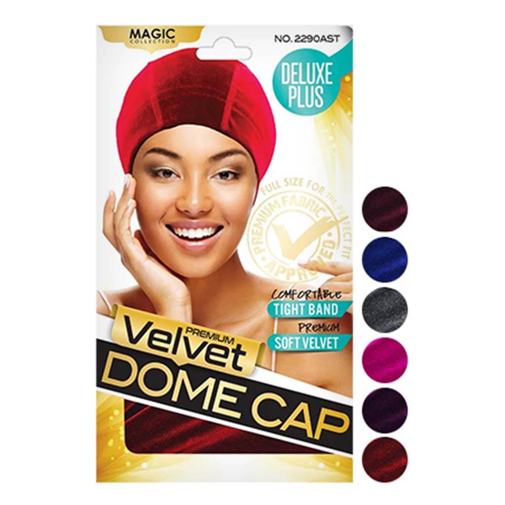 Magic Collection - Velvet Dome Cap - Assorted | Miami Beauty Supply