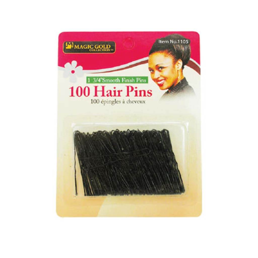 MagicGoldHairPins1.75inchBlack.jpg | Miami Beauty Supply