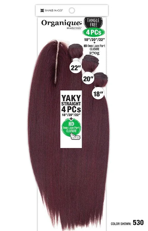ORGANIQUE YK STRAIGHT 4PCS (18"/20"/22" + CL)